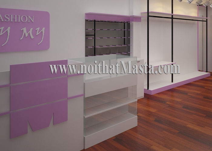 Thiết kế nội thất shop thời trang - chị My - Quận 10